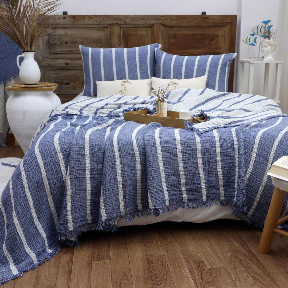 Muslin Custom Size Blanket, Gauze Bedding Set, Muslin Bed Cover, Cotton Blanket