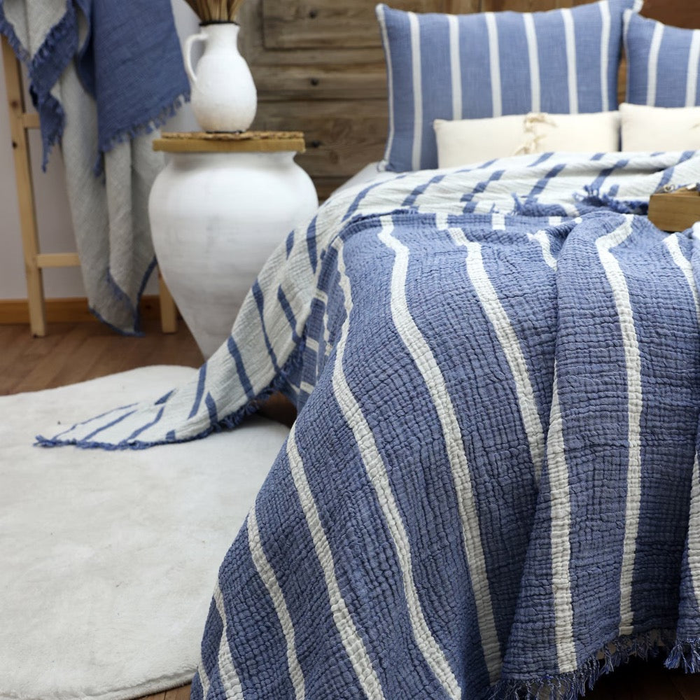 Muslin Custom Size Blanket, Gauze Bedding Set, Muslin Bed Cover, Cotton Blanket