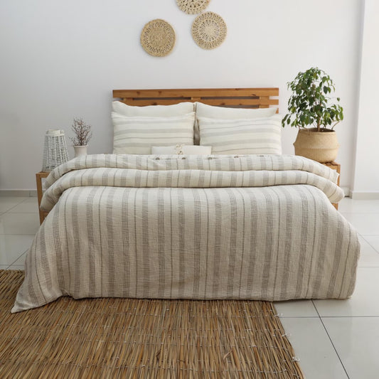 Breathable Muslin Duvet Cover, Organic Gauze Bed Linen Set, King Size Muslin Comforter Cover, Comforter Cover, Unique Home Gift
