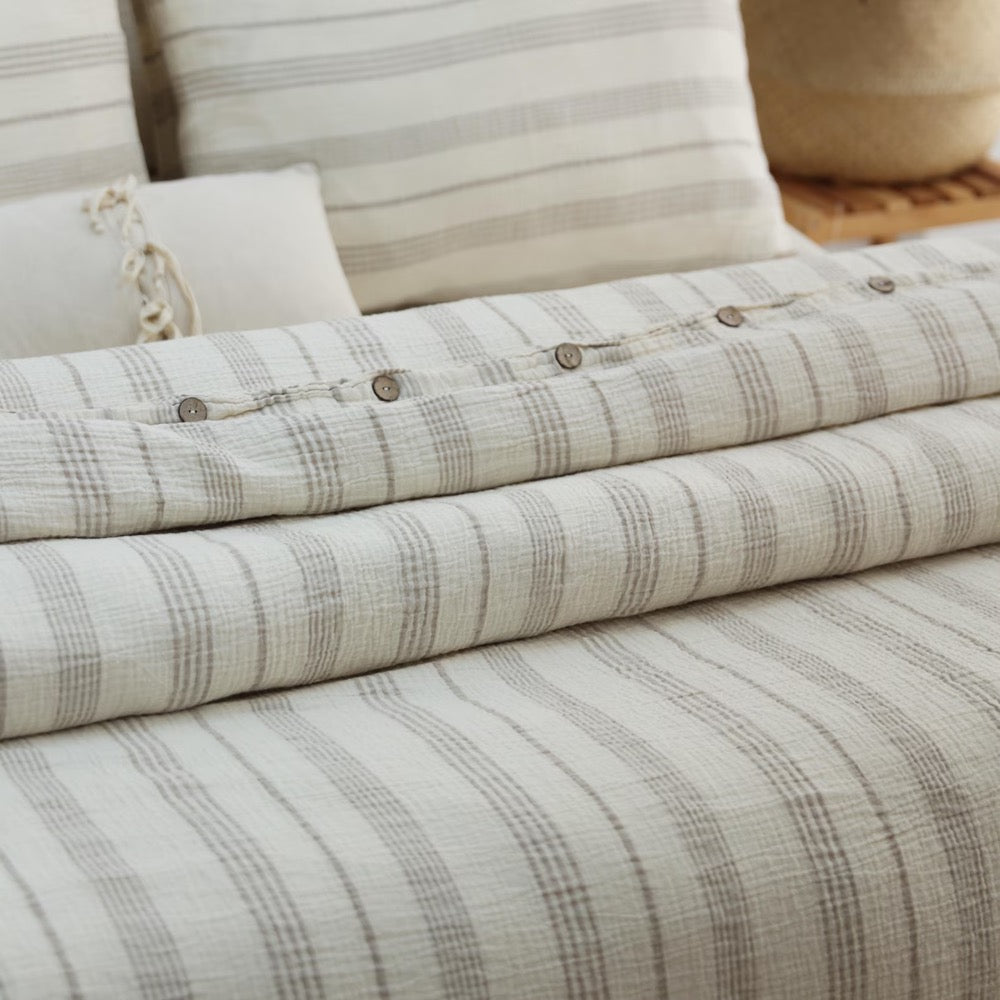 Breathable Muslin Duvet Cover, Organic Gauze Bed Linen Set, King Size Muslin Comforter Cover, Comforter Cover, Unique Home Gift